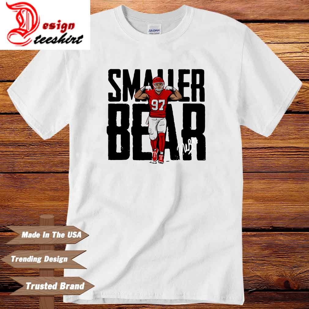 Thunderborne Nick Bosa 97 - SF Niners - Smaller Bear (Front and Back Design) T-Shirt