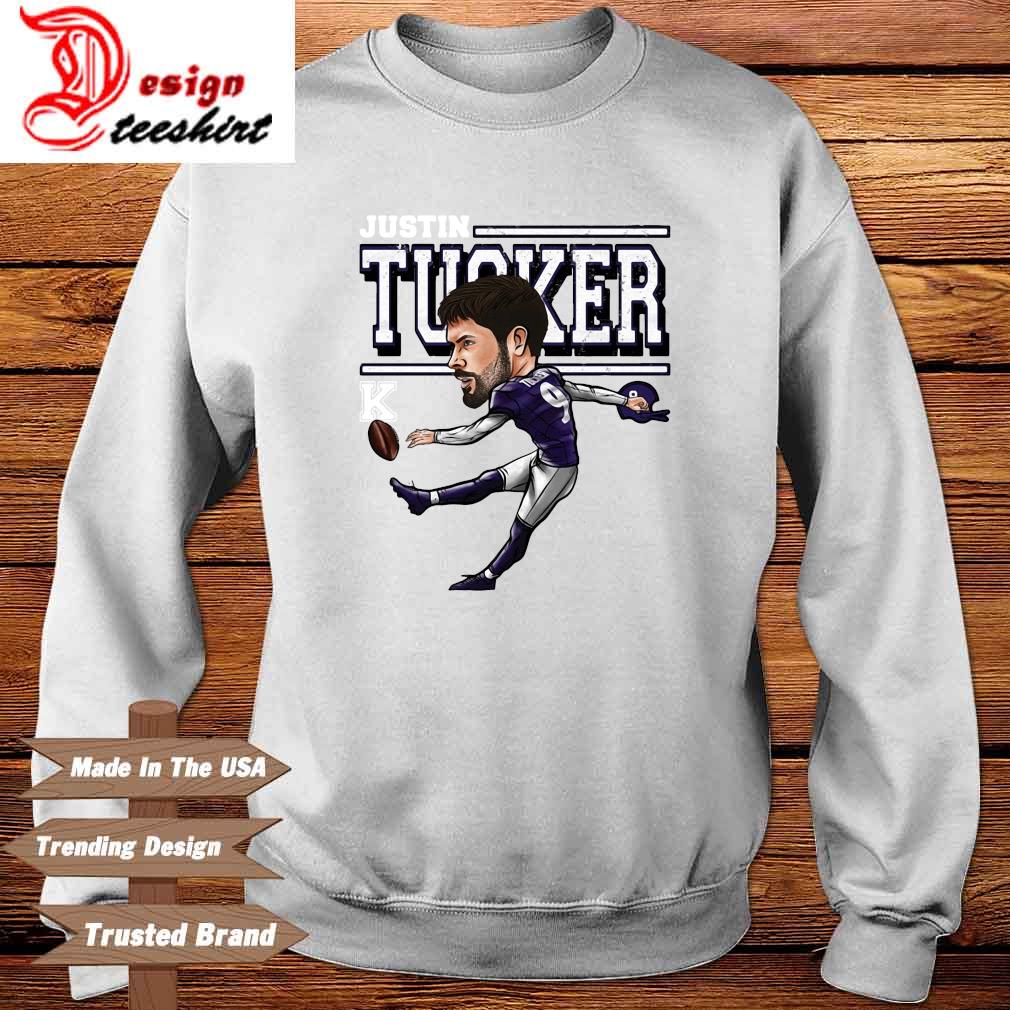 Baltimore Ravens Justin Tucker Cartoon Shirt,Sweater, Hoodie, And Long  Sleeved, Ladies, Tank Top