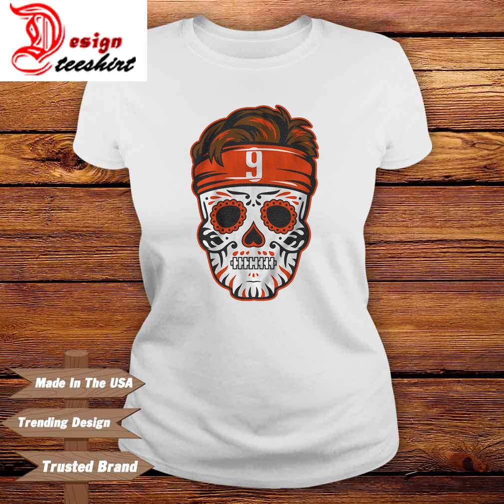 Joe Burrow Sugar Skull T-Shirt + Hoodie  Cincinnati Bengals - Breakingz  Apparel