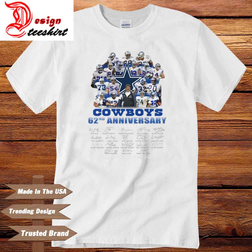 Dallsa Cowboys 62nd Anniversary 1960-2022 Thank You For The Memories Shirt